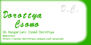dorottya csomo business card