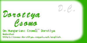 dorottya csomo business card